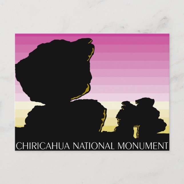 Cartão Postal Monumento Nacional Chiricahua (Frente)