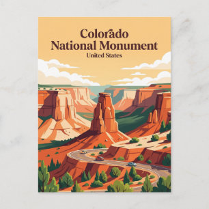 Cartão Postal Monumento Nacional Colorado Colorado