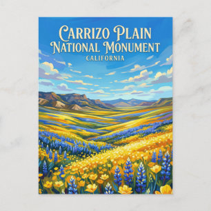 Cartão Postal Monumento Nacional de Carrizo Plain Califórnia