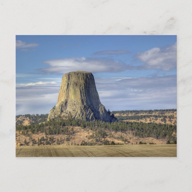 Cartão Postal Monumento Nacional Devils Tower (Frente)