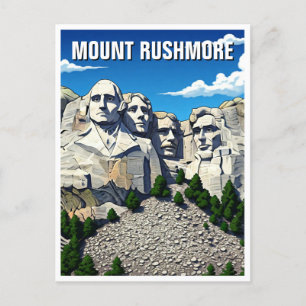 Cartão Postal Monumento Nacional do Monte Rushmore Souvenir