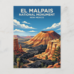 Cartão Postal Monumento Nacional El Malpais Novo México
