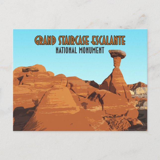 Cartão Postal Monumento Nacional Escalante da Grande Escada (Frente)