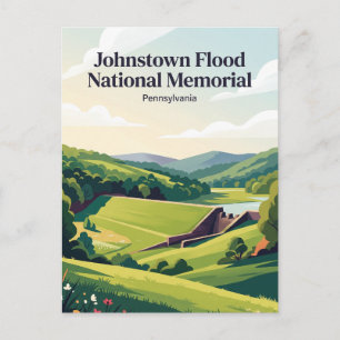 Cartão Postal Monumento Nacional Johnstown Flood Pensilvânia