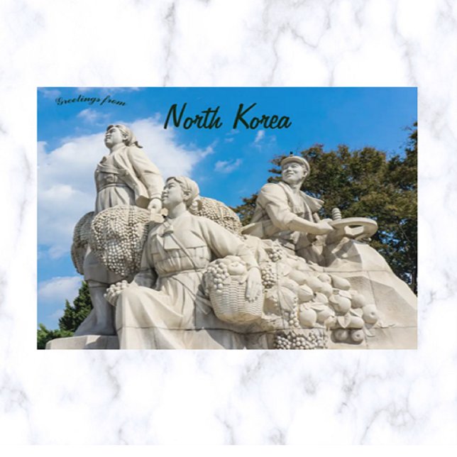 Cartão Postal Monumento no Posto Juche Tower Pyongyang Coreia do (Criador carregado)