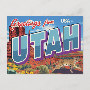 Cartão Postal Monumento Utah Desert Bobcat Valley