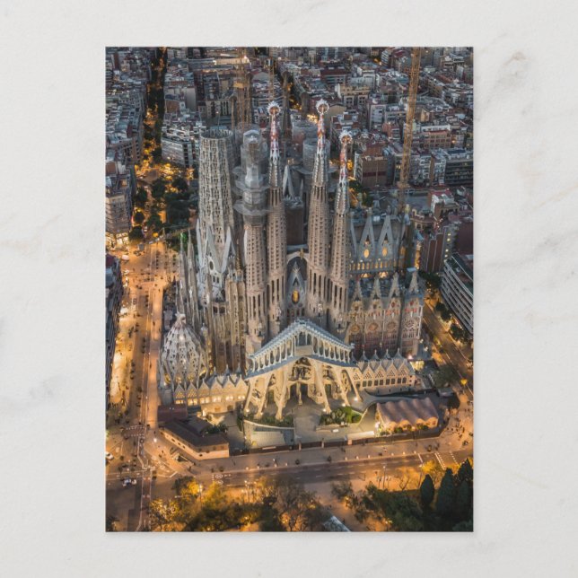 Cartão Postal Monumentos | La Sagrada Familia (Frente)