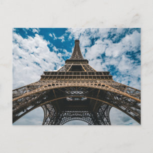 Cartão Postal Monumentos   Olhando para cima na Torre Eiffel