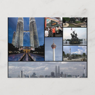 Cartão Postal Monumentos Postais De Kuala Lumpur, Malásia