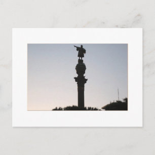 Cartão Postal Monumtento a Colón, Barcelona