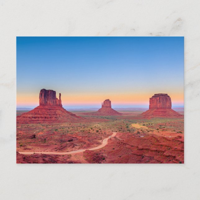 Cartão Postal MonuValley Grand Canyon Utah EUA Sunset (Frente)