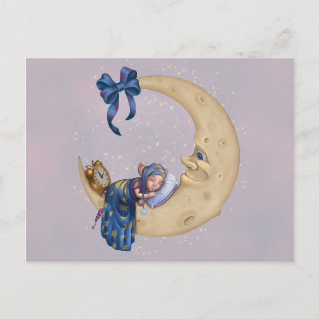 Cartão Postal Moon Baby Elf (Frente)