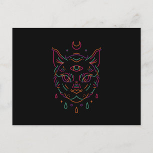 Cartão Postal Moon Cat