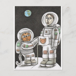 Cartão Postal 'Moon Cat'