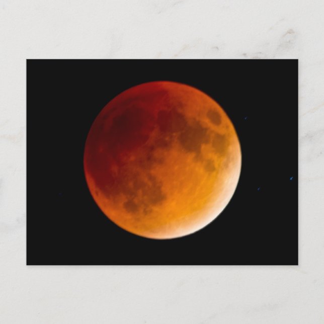 Cartão Postal Moon Eclipse Blood Moon | Mendota Heights (Frente)