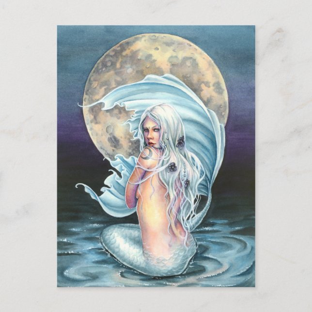 Cartão Postal Moon Mermaid (Frente)