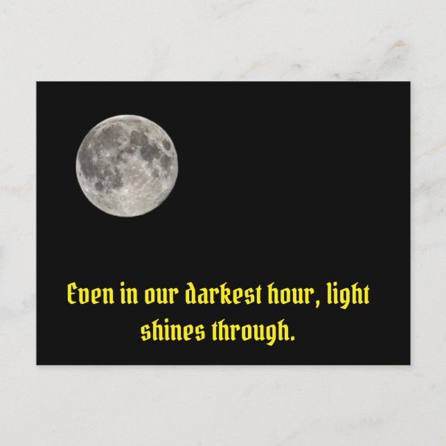 Cartão Postal Moon na Carolina do Sul (Frente)