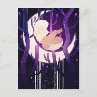 Cartão Postal Moon Nymph em Woods