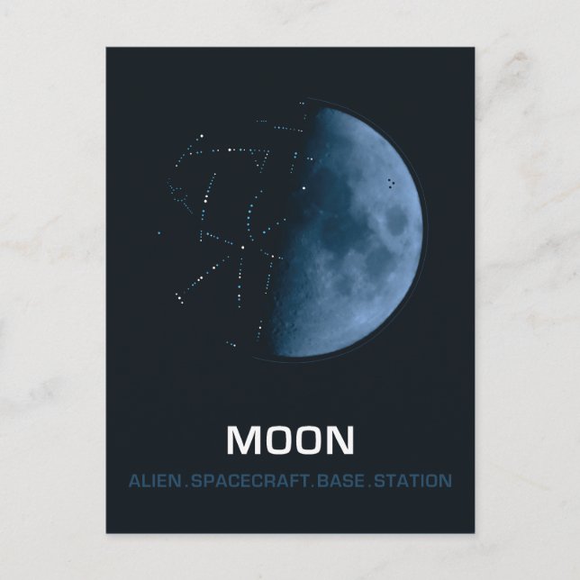 Cartão Postal Moon, o antigo espaçador (Frente)