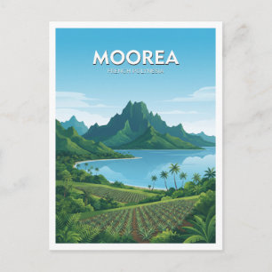 Cartão Postal Moorea, Polinésia Francesa Maharepa