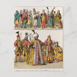 Cartão Postal Moorish e Turco Vestido