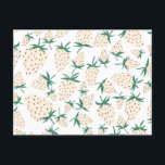 Cartão Postal Morangos Brancos Exóticos Amam Amizade Romance<br><div class="desc">Veja esta arte doce e colorida,  feita por mim para você! Sinta-se livre para adicionar seu próprio texto ou alterar as cores. Visite meu compro para mais!</div>