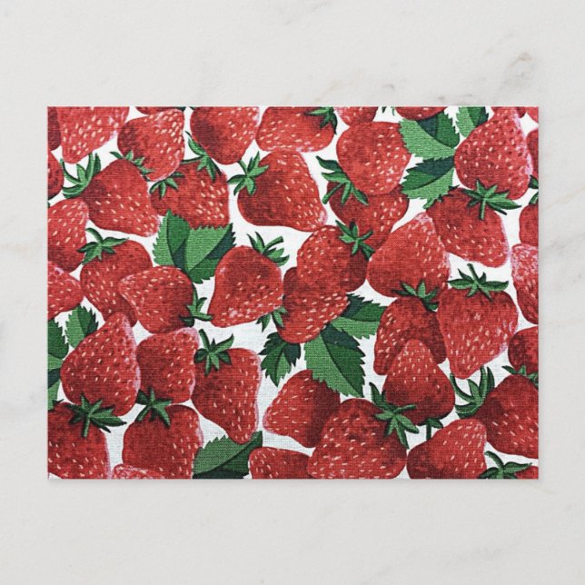 Cartão Postal Morangos e Creme (Frente)
