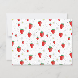 Cartão Postal Morangos e lossóis de Verão