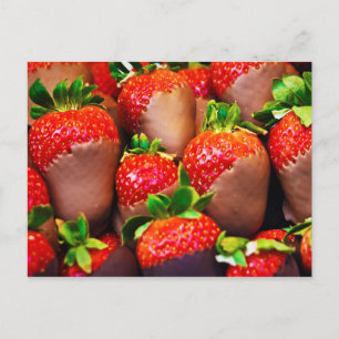 Cartão Postal Morangos Revestidos Com Chocolate Iummy