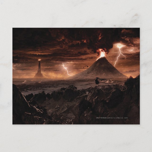Cartão Postal Mordor Lightning Storm (Frente)