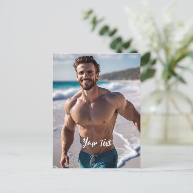 Cartão Postal Morena Sexy Masculina (Em pé/Frente)