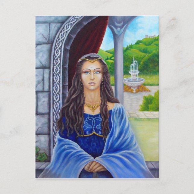 Cartão Postal Morgane, sacerdotisa de Avalon (Frente)