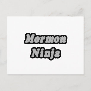 Cartão Postal Mormon Ninja