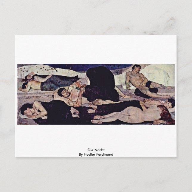 Cartão Postal Morre Nacht Por Hodler Ferdinand (Frente)