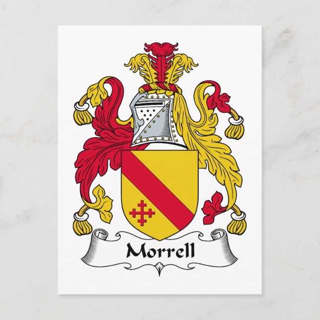 Cartão Postal Morrell Family Crest (Frente)