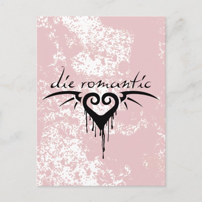 Cartão Postal morrer romântico (Frente)