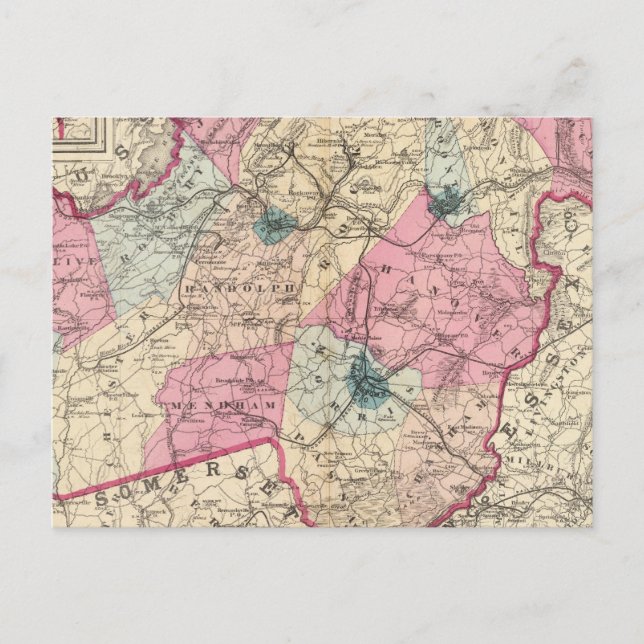 Cartão Postal Morris County, NJ (Frente)