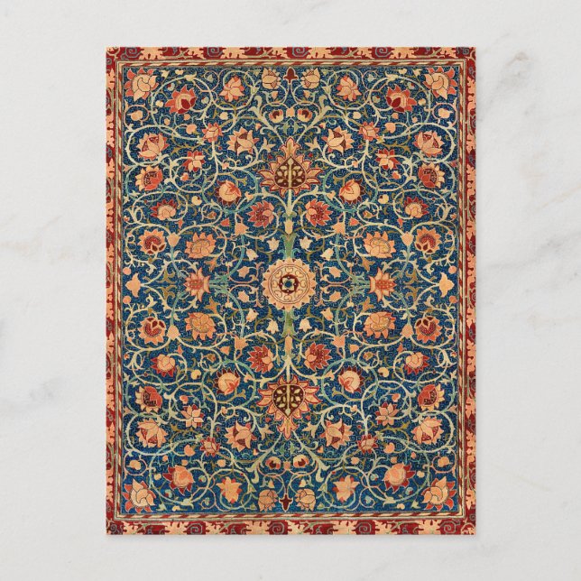 Cartão Postal Morris - Holland Park, design de tapetes antigos (Frente)