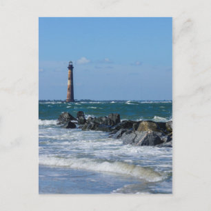 Cartão Postal Morris Lighthouse Folly Beach