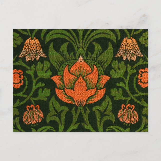 Cartão Postal Morris - Violet e Columbine (vista aproximada) (Frente)