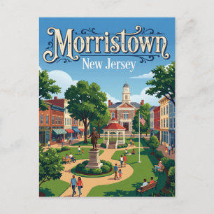 Cartão Postal Morristown Green Nova Jersey