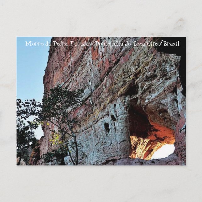 Cartão Postal Morro da Pedra Furada (Frente)