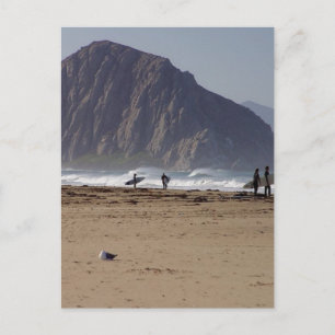 Cartão Postal Morro Rock Beaches Surfistas