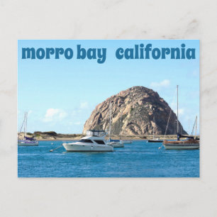 Cartão Postal Morro Rock Harbor Viagem da Califórnia