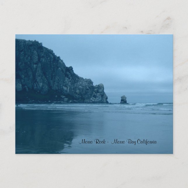 Cartão Postal Morro Rock - Morro Bay California (Frente)