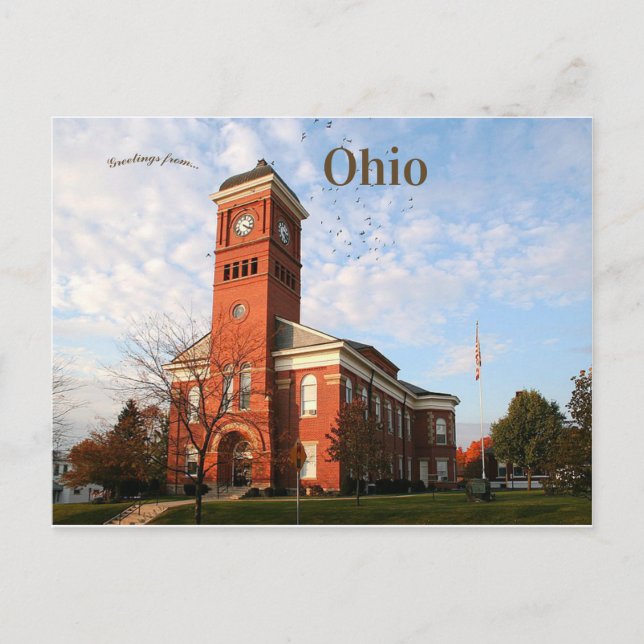 Cartão Postal Morrow County Courthouse Ohio (Frente)