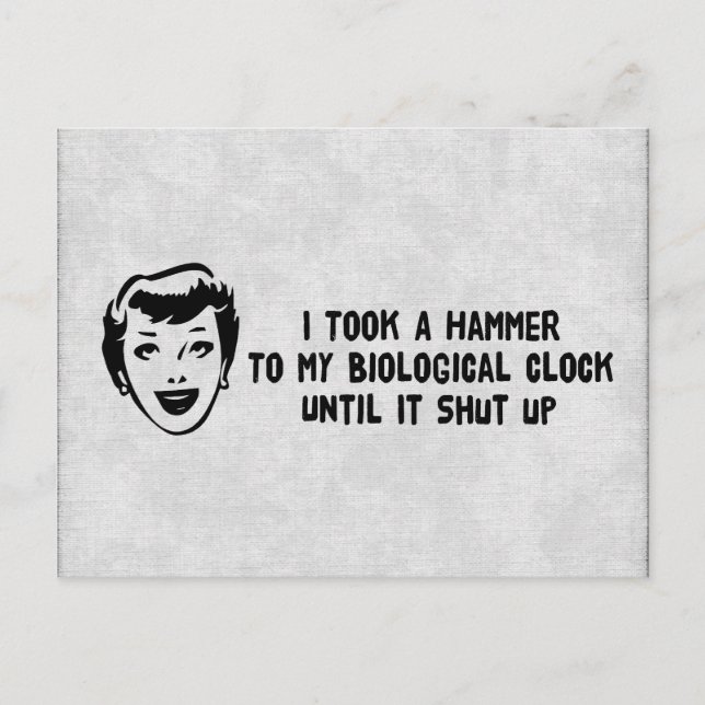 Cartão Postal Morte A Relógios Biológicos (Frente)