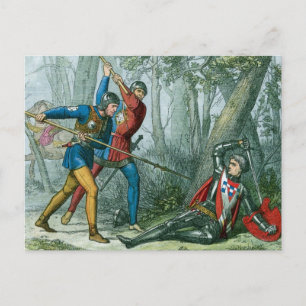 Cartão Postal Morte de Richard Neville, Warwick The Kingmaker