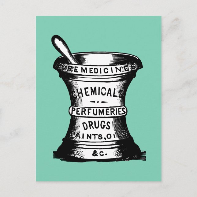 Cartão Postal Morteiro E Pestle (Frente)