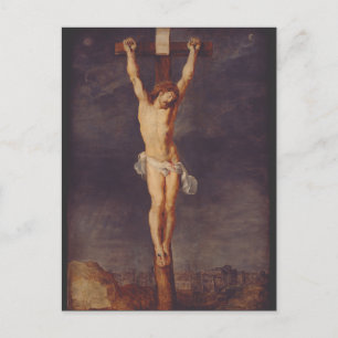 Cartão Postal morto cristo sobre a cruz de Peter Paul Rubens